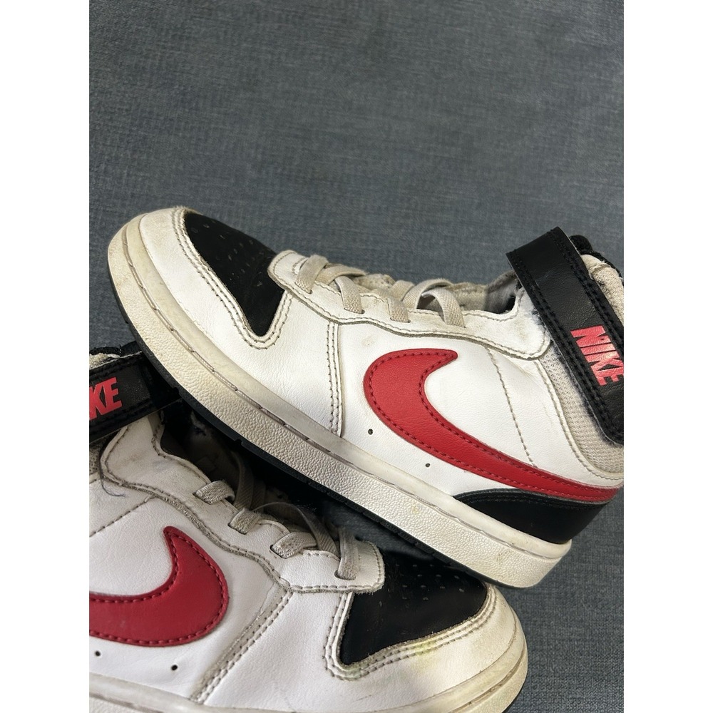 Nike Boys Black and Red High Top Sneakers Size 12C - Picture 2 of 5